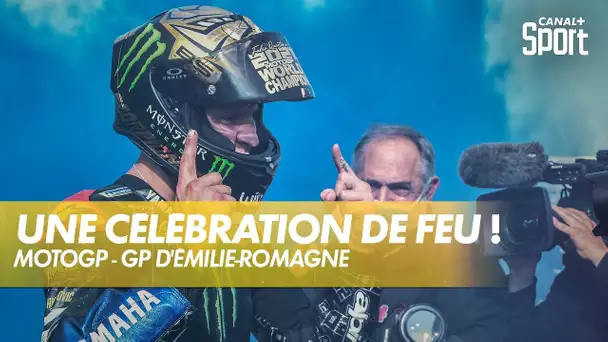 Fabio Quartararo, une célébration tout feu tout flamme ! - GP d'Émilie-Romagne