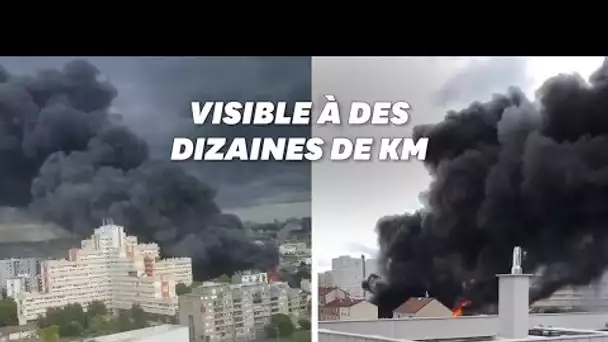 Un incendie visible depuis Paris a pris dans un entrepôt d'Aubervilliers