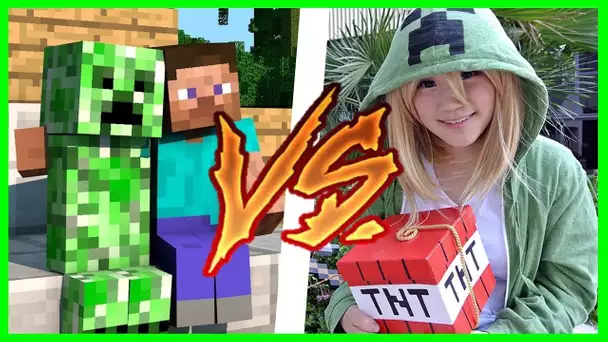 MINECRAFT VS LA VRAIE VIE LE BEST OF DU BADASS !