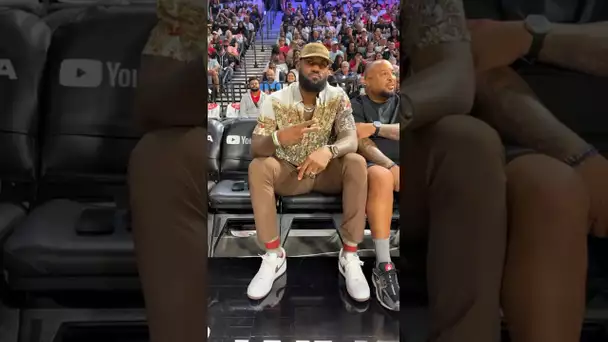 LeBron in the building for Game 1 of the WNBA Finals! 👀 | #Shorts