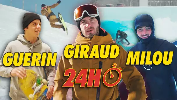 SURF, SKATE ET SNOWBOARD EN 24 HEURES ! (avec Aurélien Giraud, Kyllian Guerin, Vincent Milou...)