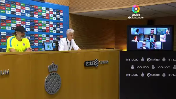 Rueda de prensa RCD Espanyol de Barcelona vs CD Leganés