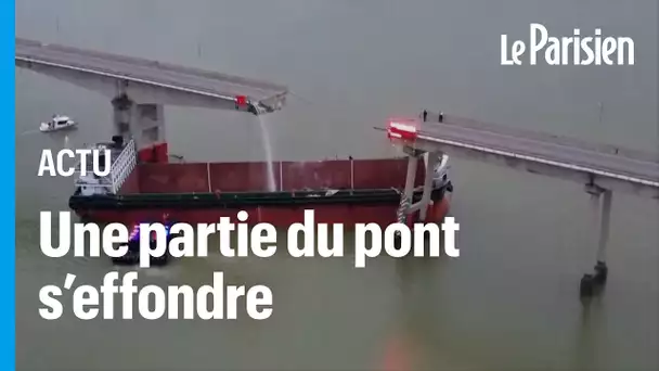 En Chine, deux morts après qu’un cargo a percuté un pont