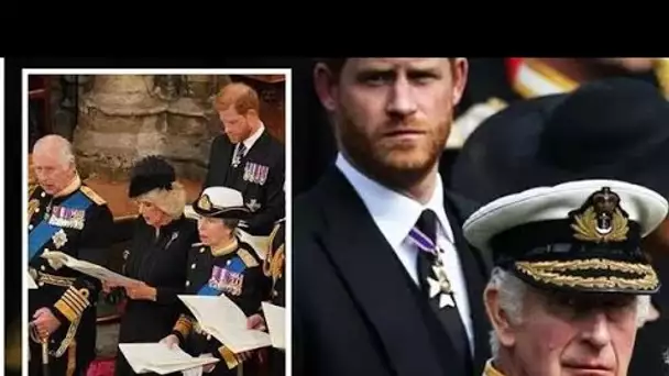 Le prince Harry était un «confort» pour le roi Charles lors des funérailles alors que le monarque vo