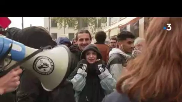 Nantes : intervention de la Bac lors de la manif des étudiants