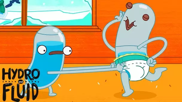 HYDRO et FLUID | Nappy Bébé | Dessins Animés Pour Enfants | WildBrain