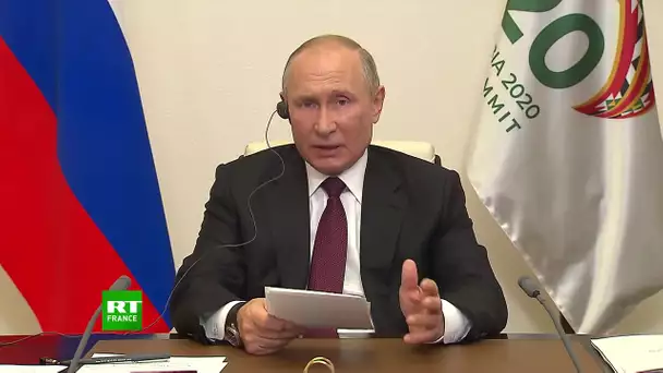 Vladimir Poutine prend la parole au sommet du G20