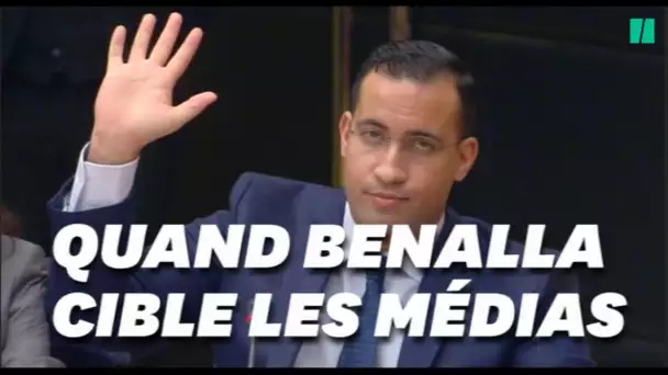 Benalla critique les médias (mais les cite quand ça l'arrange)