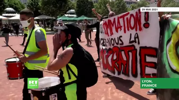 France : près de 300 Gilets jaunes manifestent à Lyon