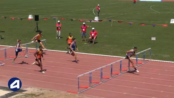 Angers 2019 : Finale 110 m haies Cadets (Sasha Zhoya en 12&#039;&#039;96)