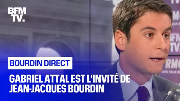 Gabriel Attal face à Jean-Jacques Bourdin en direct