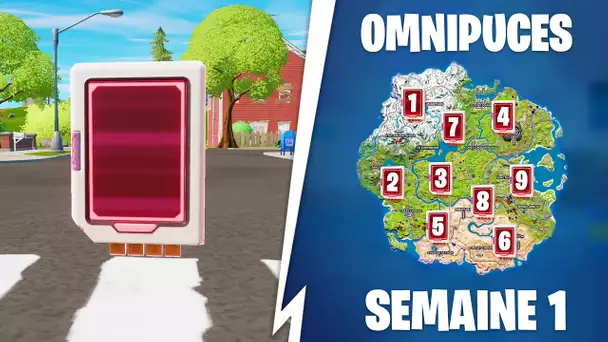 TROUVER LES OMNIPUCES DE LA SEMAINE 1 ! (FORTNITE QUETE EPEE OMNI)