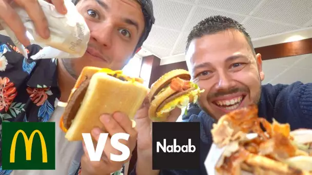 BATTLE : BIG MAC BLT (Mc Do) VS Nabab Kebab Burger - VLOG #956