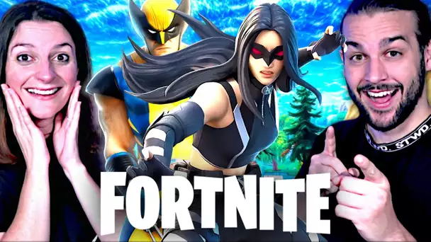 ON A RECU LE NOUVEAU SKIN MARVEL DE LA FILLE DE WOLVERINE ! FORTNITE SAISON 4