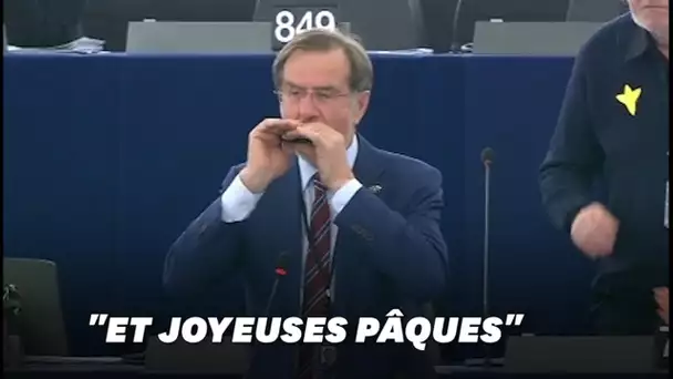 L'hymne européen joué à l'harmonica par un député pour le dernier jour de la session
