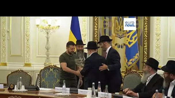 En Ukraine, Volodymyr Zelensky a rencontré la communauté juif à l'occasion de Roch Hachana