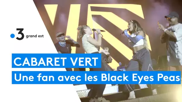 Cabaret vert : une fan monte sur scène pour chanter avec les Black Eyed Peas