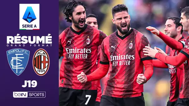 Résumé : Giroud insatiable, Milan se balade contre Empoli