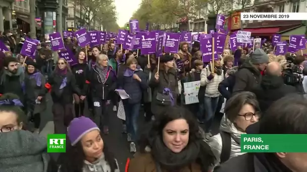 «Stop aux féminicides» : marche à Paris contre les violences faites aux femmes
