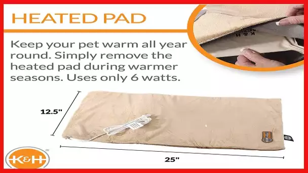 K&H Pet Products Heated Thermo-Kitty Mat Reversible Cat Bed