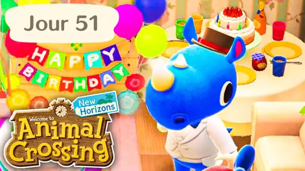 Jour 51 | L'Anniversaire de Peter ! | Animal Crossing : New Horizons