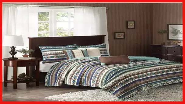 Madison Park Quilt Rustic Southwestern - All Season, Breathable Coverlet Bedspread