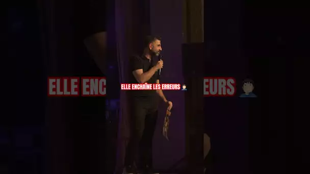 Elle enchaîne les erreurs 🤦🏻‍♂️ #standup #humour #pourtoi