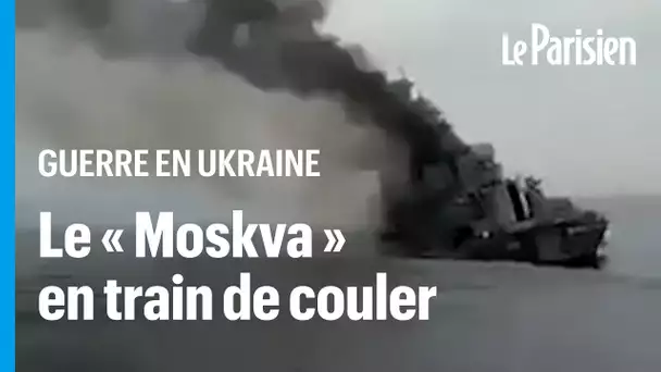 Les images du naufrage du «Moskva», le croiseur russe coulé par l'armée ukrainienne