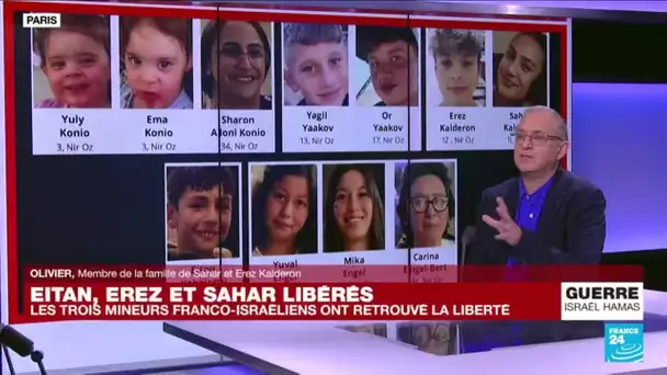 Otages libérés par le Hamas : les proches des otages français "soulagés" • FRANCE 24