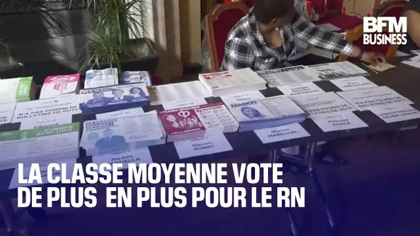 La classe moyenne vote de plus en plus pour le RN