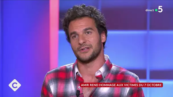 Amir rend hommage aux victimes du 7 octobre - C à Vous -  25/09/2024