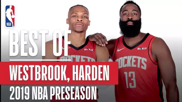 BEST OF JAMES HARDEN and RUSSELL WESTBROOK From 2019 NBA Preseason
