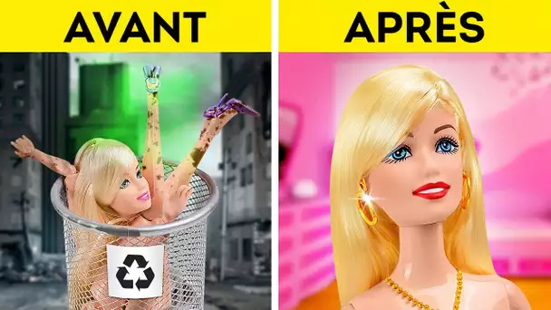 Transformation de Barbie! 😍🤩 Astuces et bricolages pour la transformation de la poupée Barbie 🌈