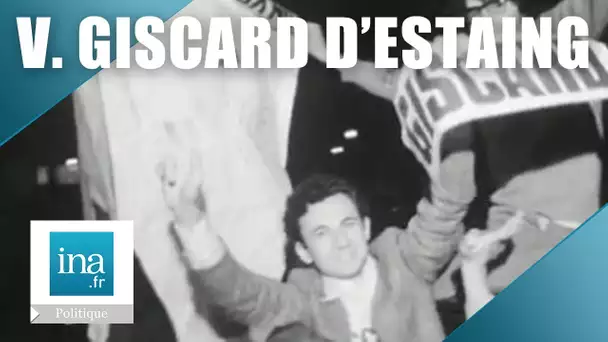 Ambiance pour la victoire de Giscard - Archive INA
