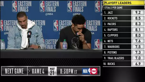 Malcolm Brogdon & George Hill Press Conference | Eastern Conference Finals Game 3