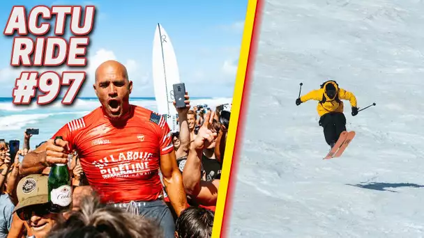 ACTU RIDE #97 : Énorme braquage de vélos, Kelly Slater roi du surf à 50 ans, Candide Thovex en feu !