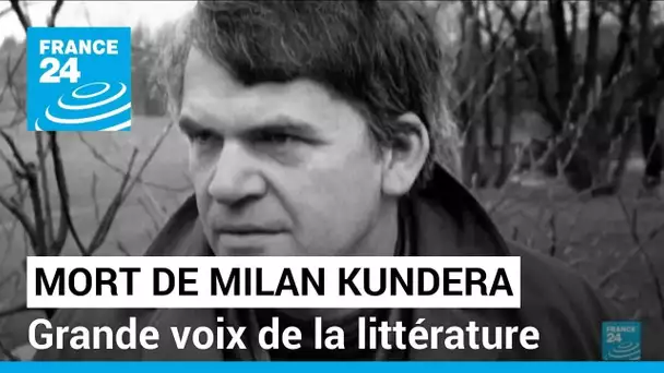 Mort de Milan Kundera, grande voix de la littérature mondiale • FRANCE 24