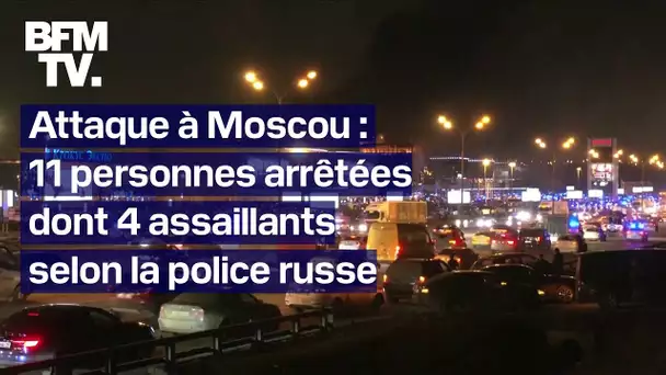 Attaque à Moscou: 11 personnes arrêtées, dont quatre assaillants