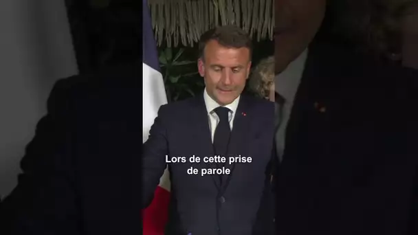 Emmanuel Macron en visite en Nouvelle-Calédonie