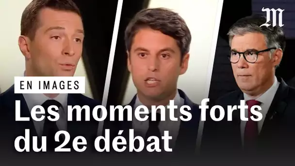 Résumé vidéo du débat entre Gabriel Attal, Jordan Bardella et Olivier Faure