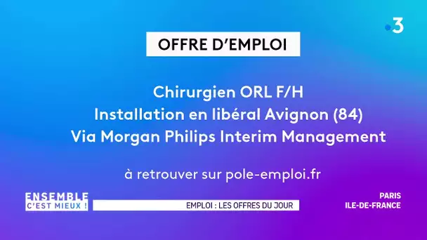 #ECM : Les offres d'emploi secteur ORL