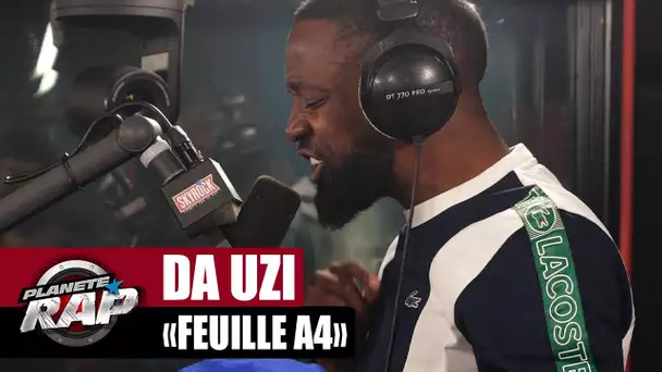 [EXCLU] DA Uzi - Feuille A4 #PlanèteRap