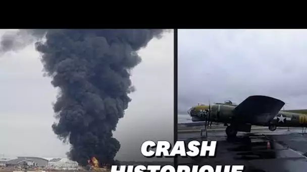 Les images du crash d'un bombardier de la Seconde guerre mondiale