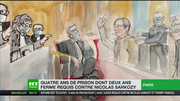 Quatre ans de prison dont deux ferme requis contre Nicolas Sarkozy