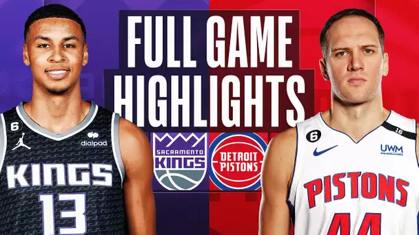 KINGS at PISTONS | NBA FULL GAME HIGHLIGHTS | December 16, 2022