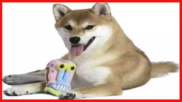 Nickelodeon Spongebob Squarepants Gary The Snail Figure Plush Dog Toy | 6 Inch Small Dog Toy