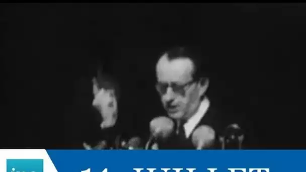 Les cérémonies du 14 juillet à l'hôtel de ville et discours de Malraux - Archive vidéo INA