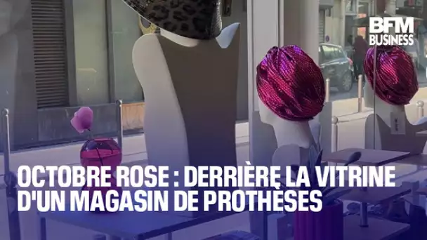 Octobre rose : derrière la vitrine d'un magasin de prothèses