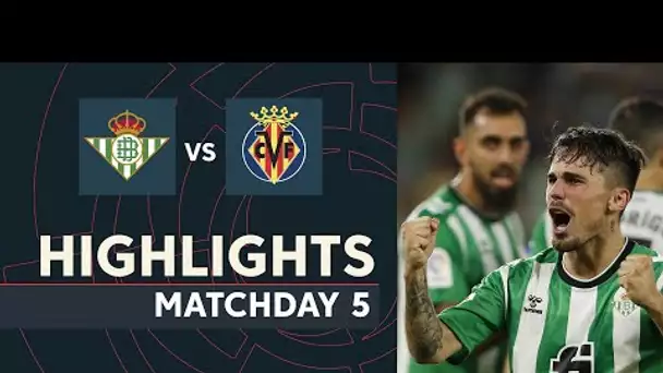 Resumen de Real Betis vs Villarreal CF (1-0)