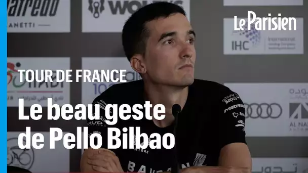 Tour de France : le beau geste de Pello Bilbao en hommage à Gino Mäder, son coéquipier décédé